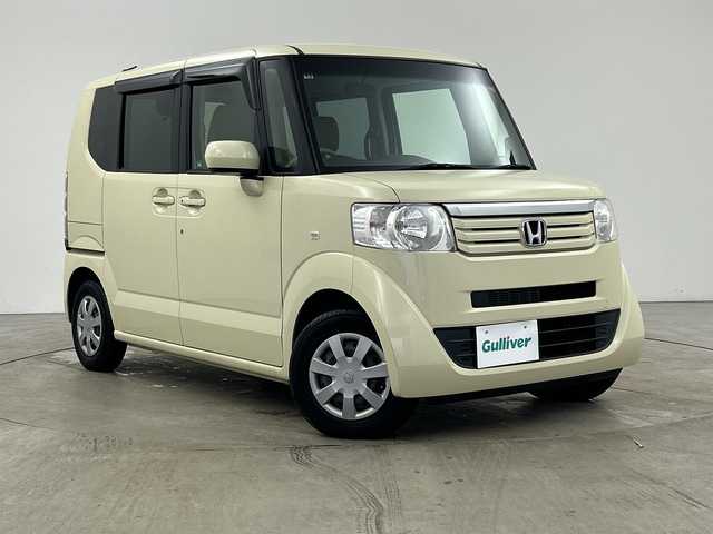 ホンダ Ｎ ＢＯＸ G Lパッケージ 兵庫県 2012(平24)年 4.7万km ヒダマリアイボリーパール ・純正ナビ（CD・DVD・SD・USB）/・バックカメラ/・片側パワースライドドア/・プッシュスタート/・スマートキー/・スペアキー/・ヘッドライトレベライザー/・電動格納ミラー/・純正フロアマット/・ドアバイザー