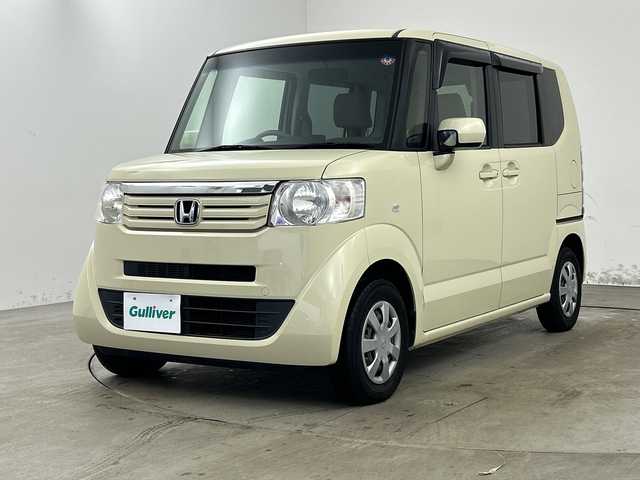ホンダ Ｎ ＢＯＸ G Lパッケージ 兵庫県 2012(平24)年 4.7万km ヒダマリアイボリーパール ・純正ナビ（CD・DVD・SD・USB）/・バックカメラ/・片側パワースライドドア/・プッシュスタート/・スマートキー/・スペアキー/・ヘッドライトレベライザー/・電動格納ミラー/・純正フロアマット/・ドアバイザー