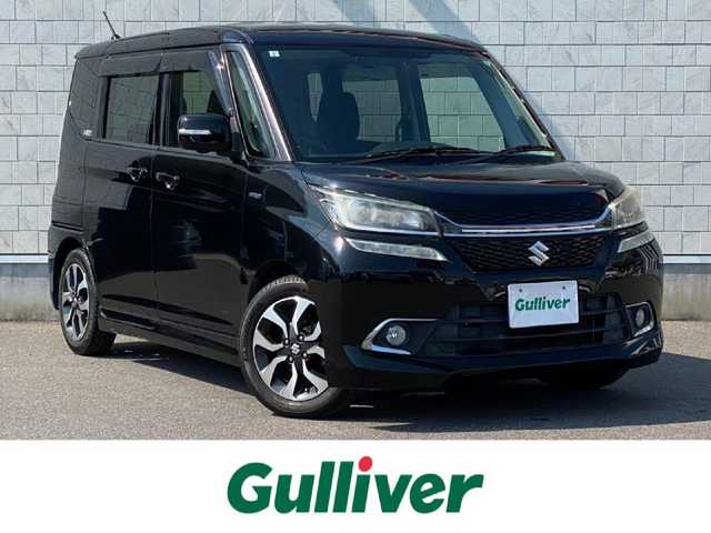 スズキ ソリオ バンディット HV MV 岐阜県 2017(平29)年 11.2万km スーパーブラックパール ワンオーナー/スズキセーフティサポート/・衝突被害軽減ブレーキ/・クルーズコントロール/・全方位モニターカメラ/・車線逸脱警報機能/両側パワースライドドア/純正メモリナビ/（フルセグTV/CD/DVD/Bluetooth/AUX）/運転席シートヒーター/革巻きステアリング/LEDヘッドライト/オートライト/フロントフォグランプ/アイドリングストップ/純正ドアバイザー/純正15インチAW/純正フロアマット/純正ビルトインETC/スマートキー×2