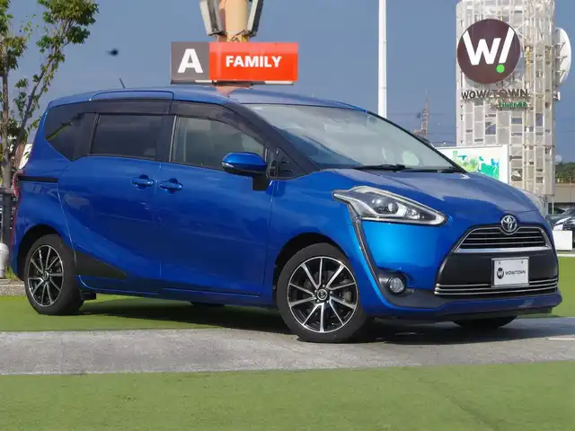 トヨタ シエンタ G 千葉県 2016(平28)年 5.8万km コバルトブルーメタリック Toyota Safety Sense/・プリクラッシュセーフティ/・レーンディパーチャーアラート/・オートハイビーム/両側パワースライドドア/純正SDナビ/地デジTV/【DVD/CD再生機能　Bluetooth接続】/バックカメラ/ドライブレコーダー（前後撮影）/革巻きステアリング/ステアリングスイッチ/ETC/LEDヘッドライト/フォグライト/ウインカーミラー/社外16インチアルミホイル/スマートキー