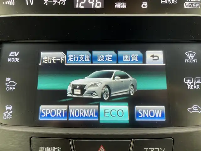 トヨタ クラウン ハイブリッド アスリートS ブラックスタイル 群馬県 2014(平26)年 8.6万km シルバーM 純正メーカーオプションHDDナビ/　AM/FM/Bluetooth/フルセグTV/===========/純正８インチナビ　バックカメラ　プリクラッシュセーフティーシステム　レーダークルーズコントロール　レザーシート　シートヒーター　エアシート　ステアリングヒーター　クリアランスソナー　ＥＴＣ　禁煙