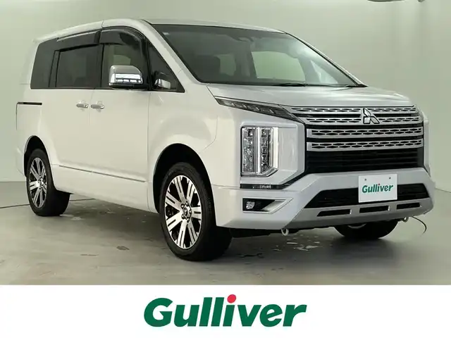 三菱 デリカＤ：５ P 福井県 2023(令5)年 2.1万km ホワイトダイヤモンド 純正１０．１型ナビ/Ｅ－アシスト/ブラインドスポットモニター/マルチアラウンドビューモニター/ステアリングヒーター/両側パワースライドドア/電動リアゲート/シートヒーター/パワーシート/ETC