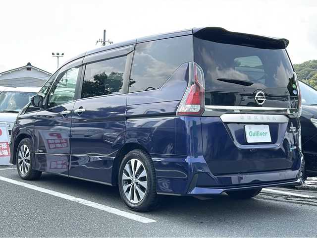 日産 セレナ ハイウェイスター プロパイロットED 京都府 2016(平28)年 8.4万km アズライトブルー バックカメラ　ＥＴＣ　両側電動スライド　純正ＳＤナビ　フルセグテレビ　後席モニター　ＬＥＤヘッドライト　クルーズコントロール　追従走行　プロパイロット　３列シート　ウォークスルー　前後コーナーセンサー