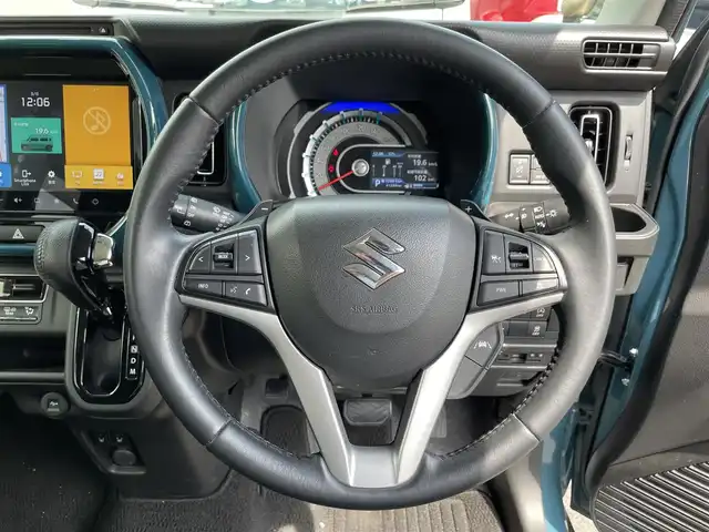 スズキ ハスラー HYBRID X ターボ 滋賀県 2020(令2)年 4.2万km デニムブルー ガンメタリック 2トーン 純正９型ナビ/（BT/USB/フルセグ）/全方位カメラ/前方ドライブレコーダー/ETC/シートヒーター/衝突被害軽減ブレーキ/レーダークルーズコントロール/レーンキープアシスト/プッシュスタート/スマートキー/ステアリングスイッチ/MT付AT