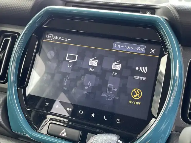 スズキ ハスラー HYBRID X ターボ 滋賀県 2020(令2)年 4.2万km デニムブルー ガンメタリック 2トーン 純正９型ナビ/（BT/USB/フルセグ）/全方位カメラ/前方ドライブレコーダー/ETC/シートヒーター/衝突被害軽減ブレーキ/レーダークルーズコントロール/レーンキープアシスト/プッシュスタート/スマートキー/ステアリングスイッチ/MT付AT