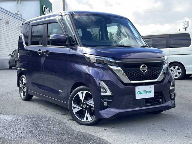 日産 ルークス HWS Gターボ プロパイロットED 山梨県 2020(令2)年 2.1万km アメジストパープル 純正SDナビ【MM320D-L】/ＣＤ/ＤＶＤ/ＢＴ/フルセグテレビ/全方位カメラ/クルーズコントロール/プッシュスタート/両側パワースライドドア/ETC/スペアキー/純正アルミホイール/衝突軽減ブレーキ/純正LEDヘッドライト/ドライブレコーダー