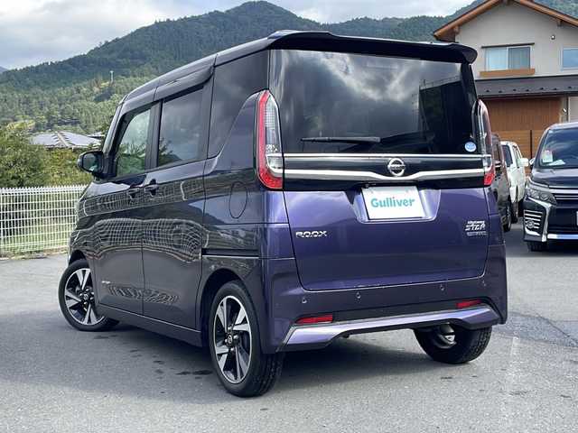 日産 ルークス HWS Gターボ プロパイロットED 山梨県 2020(令2)年 2.1万km アメジストパープル 純正SDナビ【MM320D-L】/ＣＤ/ＤＶＤ/ＢＴ/フルセグテレビ/全方位カメラ/クルーズコントロール/プッシュスタート/両側パワースライドドア/ETC/スペアキー/純正アルミホイール/衝突軽減ブレーキ/純正LEDヘッドライト/ドライブレコーダー