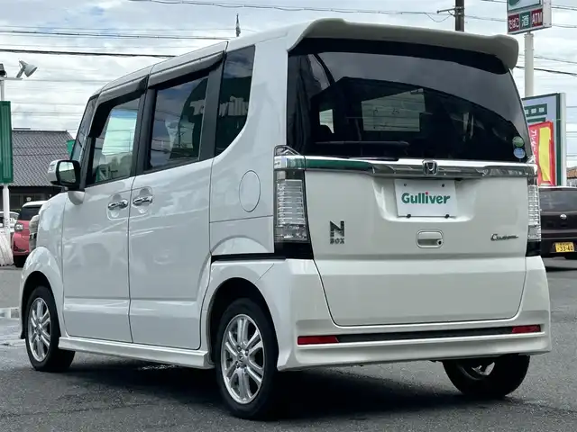 ホンダ Ｎ ＢＯＸ カスタム G Lパッケージ 愛知県 2012(平24)年 10.6万km プレミアムホワイトパール 純正メモリナビ/フルセグテレビ/バックカメラ/Bletooth/ウィンカーミラー/ドアバイザー/プッシュスタート/片側パワースライドドア/ETC