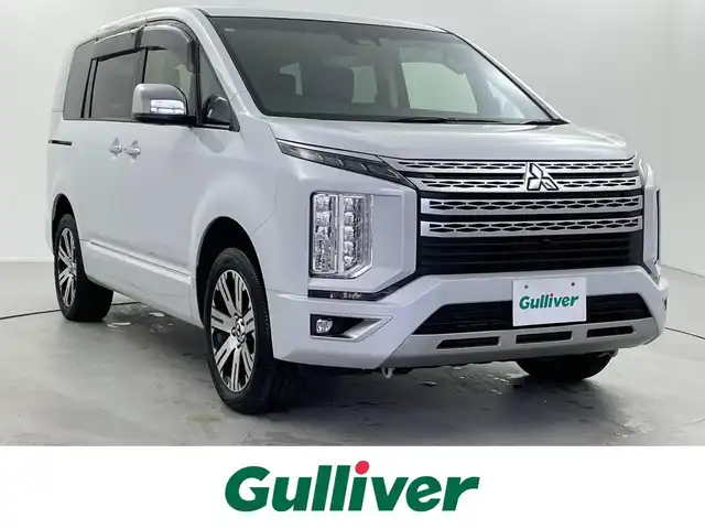 三菱 デリカＤ：５ P 福井県 2023(令5)年 2.1万km ホワイトダイヤモンド ４WD/純正10.1インチナビ/【AM/FM/CD/DVD/Bluetooth/フルセグTV】/【USB】/マルチアラウンドモニター/ETC/両側パワースライドドア/パワーバックドア/パワーシート（運転席）/シートカバー/プッシュスタート/スマートキー/オートライト/LEDヘッドライド/ハンドルヒーター/シートヒーター（運転席/助手席）