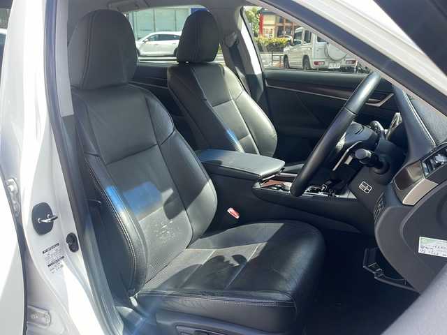 レクサス ＧＳ 450h Iパッケージ 広島県 2012(平24)年 16.4万km ホワイトパールクリスタルシャイン /登録時走行距離/　　　　　　　163139キロ/ワンオーナー/純正ナビ/バックカメラ/地デジ/黒革シート/エアシート/PCS/スペアキー×１/ビルトインETC/新車時整備手帳/　　【保証書】/取扱説明書/