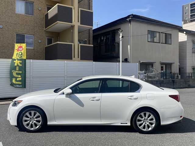 レクサス ＧＳ 450h Iパッケージ 広島県 2012(平24)年 16.4万km ホワイトパールクリスタルシャイン /登録時走行距離/　　　　　　　163139キロ/ワンオーナー/純正ナビ/バックカメラ/地デジ/黒革シート/エアシート/PCS/スペアキー×１/ビルトインETC/新車時整備手帳/　　【保証書】/取扱説明書/