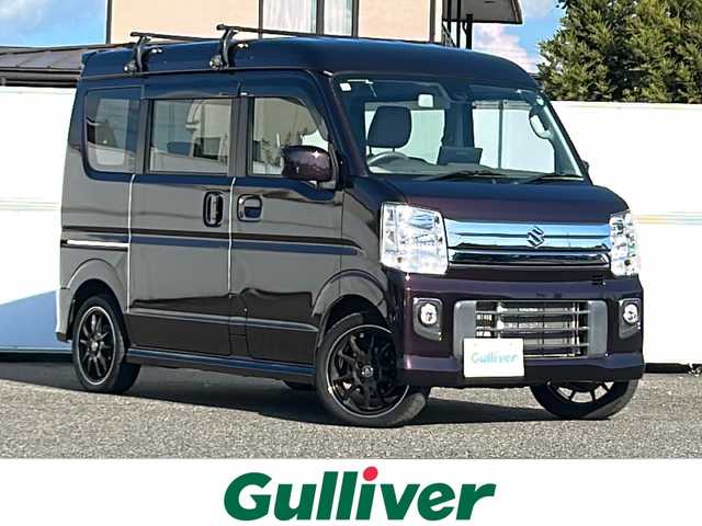 スズキ エブリィ ワゴン PZターボ 岩手県 2019(平31)年 2.7万km ムーンライトバイオレットPM １０インチナビ　バックカメラ　Ｂｌｕｅｔｏｏｔｈ　ＨＤＭＩ／ＵＳＢ接続　ＣＤ／ＤＶＤ再生　フルセグ　片側パワースライドドア　ＨＩＤオートライト　エンジンスターター　１５インチＡＷ　スマートキー　ターボ