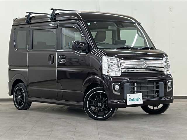 スズキ エブリィ ワゴン PZターボ 道央・札幌 2019(平31)年 2.7万km ムーンライトバイオレットPM /4WD//ターボ//１０インチフローティングナビ//バックカメラ//Ｂｌｕｅｔｏｏｔｈ//ＨＤＭＩ／ＵＳＢ接続/ＣＤ／ＤＶＤ再生/フルセグ//片側パワースライドドア//ＨＩＤオートライト//フォグライト//エンジンスターター//１５インチＡＷ//スマートキー
