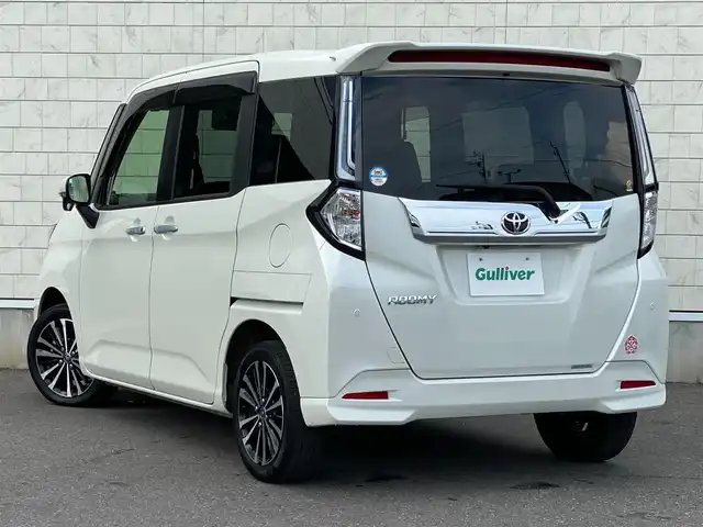 トヨタ ルーミー カスタムG－T 岐阜県 2021(令3)年 5.5万km パールホワイトⅢ 純正ナビ（フルセグＴＶ/Bluetooth/CD/DVD）/パノラミックビューモニター/アダプティブクルーズコントロール/衝突被害軽減システム/横滑り防止装置/コーナーセンサー/両側パワースライドドア/前席シートヒーター/コンフォートパッケージ/フルフラットシート/アイドリングストップ/ビルトインＥＴＣ２．０/スペアキー/LEDヘッドライト/オートライト/純正15インチAW/純正フロアマット/純正ドアバイザー