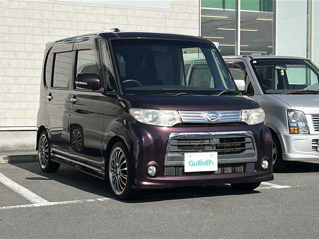 ダイハツ タント カスタム RS 静岡県 2012(平24)年 7.9万km ミスティックレッドクリスタルメタリック /社外ナビ/地デジTV//社外CD/DVD//バックカメラ//ローダウン//社外16インチAW//スマートキー//ETC//ディスチャージ