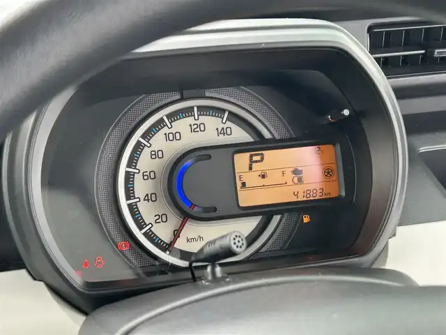 スズキ スペーシア HYBRID G 福岡県 2019(令1)年 4.2万km ピュアホワイトP ・社外7インチナビ/（CD、DVD、フルセグ、Bluetooth）/・プッシュスタート/・両側スライドドア/・衝突被害軽減ブレーキ/・レーンキープアシスト/・アイドリングストップ/・ヘッドライトリベライザー/・ドライブレコーダー/・電格ミラー/・ETC