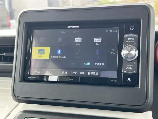 スズキ スペーシア HYBRID G 福岡県 2019(令1)年 4.2万km ピュアホワイトP ・社外7インチナビ/（CD、DVD、フルセグ、Bluetooth）/・プッシュスタート/・両側スライドドア/・衝突被害軽減ブレーキ/・レーンキープアシスト/・アイドリングストップ/・ヘッドライトリベライザー/・ドライブレコーダー/・電格ミラー/・ETC