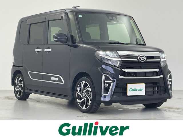 ダイハツ タント カスタム RS スタイルセレクション 愛知県 2022(令4)年 1.9万km パールブラック ハーフレザーシート/前席シートヒーター/カロッツェリアメモリナビ・フルセグTV/　SD/Bluetooth/パノラマビューモニター/スマートアシスト/・衝突回避支援ブレーキ機能/・車線逸脱警報機能/・ブレーキ制御付誤発進抑制機能/・先行車発進お知らせ機能/・アダプティブクルーズコントロール/・アダプティブドライビングビーム/・衝突警報機能/・ふらつき警報/・サイドビューランプ/・路側逸脱警報/・標識認識機能/純正１５インチアルミホイール/LEDヘッドライト/プッシュスタート/ETC/保証書/取扱説明書
