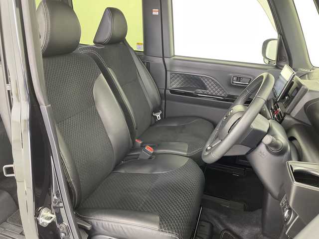 ダイハツ タント カスタム RS スタイルセレクション 愛知県 2022(令4)年 1.9万km パールブラック ハーフレザーシート/前席シートヒーター/カロッツェリアメモリナビ・フルセグTV/　SD/Bluetooth/パノラマビューモニター/スマートアシスト/・衝突回避支援ブレーキ機能/・車線逸脱警報機能/・ブレーキ制御付誤発進抑制機能/・先行車発進お知らせ機能/・アダプティブクルーズコントロール/・アダプティブドライビングビーム/・衝突警報機能/・ふらつき警報/・サイドビューランプ/・路側逸脱警報/・標識認識機能/純正１５インチアルミホイール/LEDヘッドライト/プッシュスタート/ETC/保証書/取扱説明書