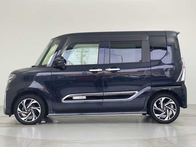 ダイハツ タント カスタム RS スタイルセレクション 愛知県 2022(令4)年 1.9万km パールブラック ハーフレザーシート/前席シートヒーター/カロッツェリアメモリナビ・フルセグTV/　SD/Bluetooth/パノラマビューモニター/スマートアシスト/・衝突回避支援ブレーキ機能/・車線逸脱警報機能/・ブレーキ制御付誤発進抑制機能/・先行車発進お知らせ機能/・アダプティブクルーズコントロール/・アダプティブドライビングビーム/・衝突警報機能/・ふらつき警報/・サイドビューランプ/・路側逸脱警報/・標識認識機能/純正１５インチアルミホイール/LEDヘッドライト/プッシュスタート/ETC/保証書/取扱説明書