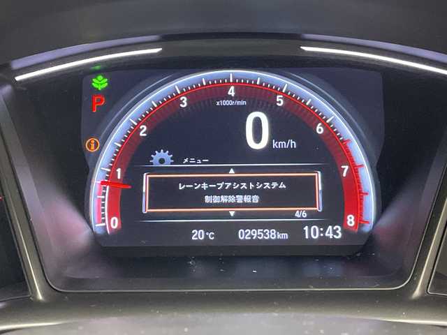 ホンダ シビック ハッチバック ホンダセンシング 愛知県 2019(平31)年 3万km 白 ・純正ナビ ＜TV・BT＞/・バックカメラ/・ドライブレコーダー/・クルコン/・ETC/・シートヒーター /・衝突被害軽減システム/・盗難防止装置/・レーンアシスト/・ABS/・オートハイビーム/・SRSエアバッグ（運転席/助手席/サイド/カーテン）/・LEDヘッドライト/・純正フルエアロパーツ/・ホンダセンシング