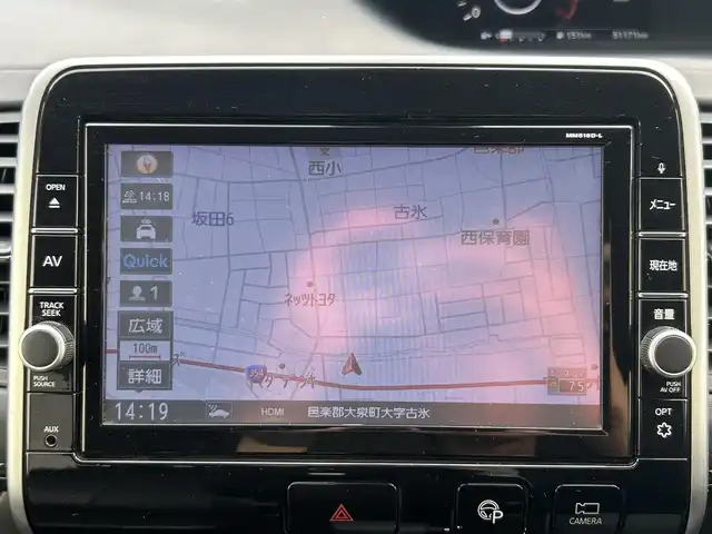 日産 セレナ ハイウェイスターVセレクションⅡ 群馬県 2019(平31)年 5.2万km ブリリアントホワイトパール ワンオーナー/純正9インチメモリナビ/（CD/DVD/SD/USB/Bluetooth）/フルセグテレビ/純正フリップダウンモニター/セーフティパックB/・プロパイロット/・車線逸脱防止支援システム/・インテリジェントアラウンドビューモニター/・インテリジェントルームミラー/・踏み間違い衝突防止アシスト/・インテリジェントパーキングアシスト/・標識検知機能/・フロント＿バックソナー/・電動パーキングブレーキ/・オートブレーキホールド/・ヒーター付ドアミラー/・SRSエアバック（カーテン/サイド）/インテリジェントエマージェンシーブレーキ/両側ハンズフリーパワースライドドア/ハイビームアシスト/ステアリングリモコン/プッシュスタート/ドライブレコーダー/ETC/LEDヘッドランプ/純正16インチアルミホイール/2列目超ロングスライド/横スライドシート/スライド機構付スマートアップ3列目シート/パーソナルテーブル（2列目/3列目）/USB電源ソケット（2列目/3列目）/黒革調シートカバー/保証書/取扱説明書/スペアキー