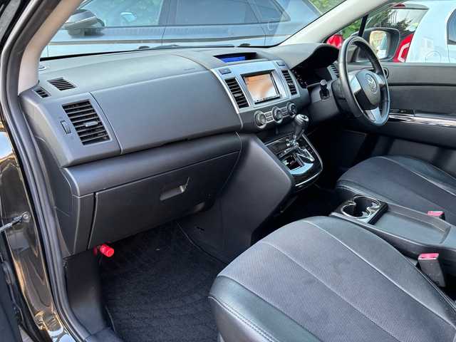 マツダ ＭＰＶ 23T 福岡県 2008(平20)年 14.3万km スパークリングブラックマイカ 純正ナビ/（AM/FM/CD/DVD/ワンセグTV）/後部座席1列目オッドマン/両側パワースライドドア/TCS/ビルドインETC/オートライト/フォグランプ/電格ミラー/スペアキー×１/保証書/取扱説明書