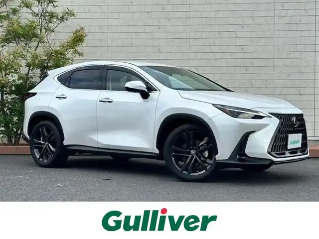 レクサス ＮＸ 350h バージョンL 茨城県 2023(令5)年 1.6万km パール 純正ＳＤナビ/（BT/AM/FM/CD/フルセグTV）　/クルーズコントロール　/ＥＴＣ２．０　/バックカメラ　/アラウンドビューモニター　/ブラインドスポットモニター　/電動リアゲート　/D席N席シートヒーター　/D席N席エアシート　/ステアリングヒーター/ドライブレコーダー前後/コーナーセンサー前後/パーキングアシスト/純正アルミホイール/純正フロアマット/置くだけ充電/スペアキー