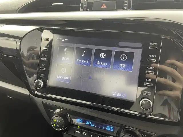 トヨタ ハイラックス Z GRスポーツ 福井県 2022(令4)年 1.8万km アティチュードブラックマイカ 8インチディスプレイオーディオ/【AM/FM/Bluetooth/フルセグTV】/全方位カメラ/衝突軽減ブレーキ/車線逸脱警報機能/クルーズコントロール（追従有）/パワーシート/オートライト/LEDヘッドライド/プッシュスタート/スマートキー/アイドリングストップ