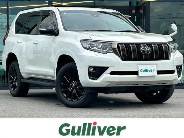 トヨタ ランドクルーザー プラド TX Lパッケージ ブラックED 愛媛県 2021(令3)年 3.7万km ホワイトパールクリスタルシャイン サンルーフ/アルパイン9インチメモリナビ（X9NX）/CD/DVD/BT/MSV/iPod/DTV/HDMI/ビルトインETC/バックカメラ/前後ドライブレコーダー(DVR-C320R)/レザーシート/D＋N席シートヒーター/D＋N席シートベンチレーション/D＋N席パワーシート/ルーフレール/LEDヘッドライト/オートライト/オートマチックハイビーム/フォグランプ/トヨタセーフティセンス/前後クリアランスソナー/プリクラッシュセーフティ/レーンディパーチャーアラート/アダクティブクルーズコントロール/ヒルディセントコントロール/センターデフロック/スマートキー/プッシュスタート