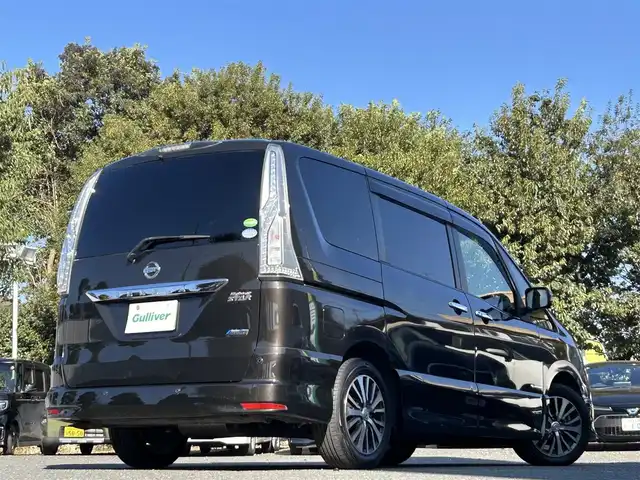 日産 セレナ HWS S HV Vセレ +Sefty 東京都 2015(平27)年 10.1万km タイガーアイブラウン 純正SDナビ/・Bluetoothオーディオ/USBオーディオ/・フルセグTV/DVD/後席用エンターテイメントシステム/アラウンドビューモニター/両側パワースライドドア/純正16インチアルミホイール/取扱説明書/保証書