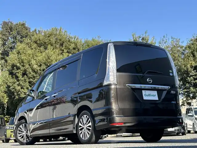 日産 セレナ HWS S HV Vセレ +Sefty 東京都 2015(平27)年 10.1万km タイガーアイブラウン 純正SDナビ/・Bluetoothオーディオ/USBオーディオ/・フルセグTV/DVD/後席用エンターテイメントシステム/アラウンドビューモニター/両側パワースライドドア/純正16インチアルミホイール/取扱説明書/保証書