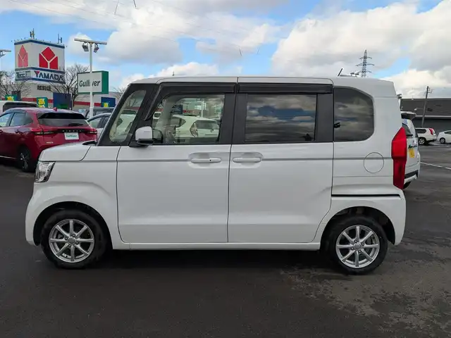 ホンダ Ｎ ＢＯＸ G L ホンダセンシング 福井県 2020(令2)年 4.2万km プラチナホワイトパール 4WD/純正ディーラーオプションナビ（VXM-205Ci）/・（CD/Bluetooth）/両側パワースライドドア/ホンダセンシング/レーダークルーズコントロール/横滑り防止装置/レーンキープアシスト/後部コーナーセンサー/前席シートヒーター/ETC/純正フロアマット/ステアリングリモコン/LEDヘッドライト/スマートキー