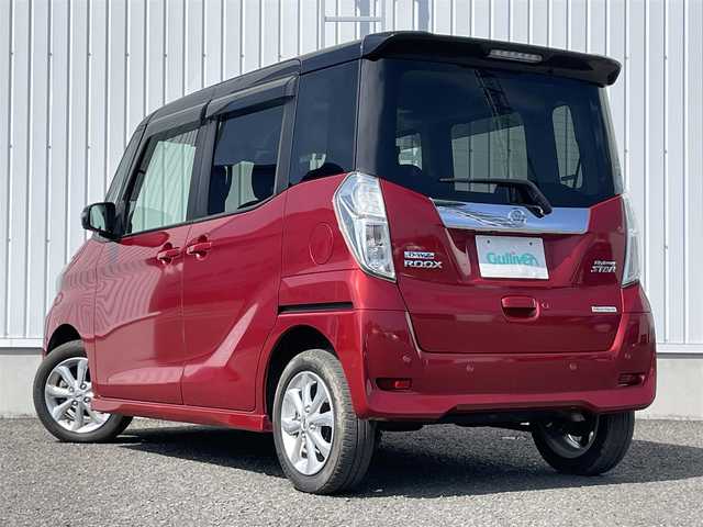 日産 デイズ ルークス ハイウェイスター Xターボ 熊本県 2018(平30)年 6.5万km スパークリングレッド/ブラック ディーラーオプションナビ/・AM/FM/CD/DVD/SD/BT/フルセグTV/・アラウンドビューモニター/ETC/インテリジェントエマージェンシーブレーキ/車線逸脱警報/片側パワースライドドア/オートライト/LEDヘッドランプ/ハイビームアシスト/純正14インチアルミホイール/サンシェード/インテリジェントキー/プッシュスタート