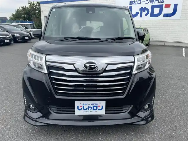ダイハツ トール カスタムG ターボ SAⅡ 東京都 2018(平30)年 9.5万km 黒 (株)IDOMが運営する【じしゃロン昭島店】の自社ローン専用車両になります。こちらは現金またはオートローンご利用時の価格です。自社ローンご希望の方は別途その旨お申付け下さい/フルセグテレビ/バックカメラ/アイドリングストップ/ウィンカーミラー/クルーズコントロール/ドアバイザー/プッシュスタート/両側パワースライドドア/ETC