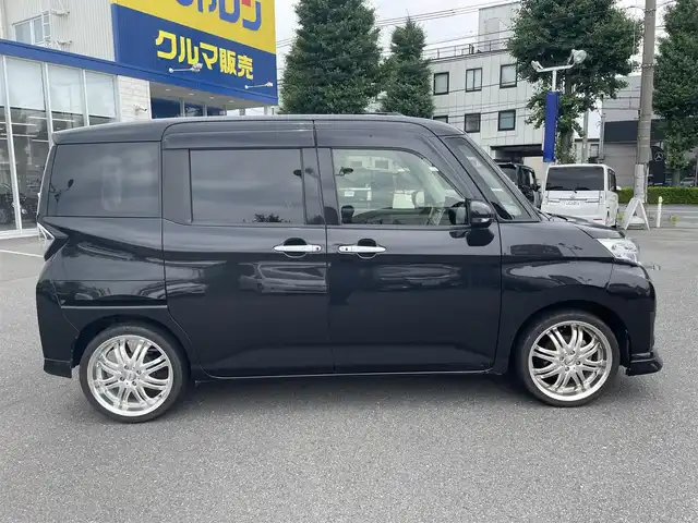 ダイハツ トール カスタムG ターボ SAⅡ 東京都 2018(平30)年 9.5万km 黒 (株)IDOMが運営する【じしゃロン昭島店】の自社ローン専用車両になります。こちらは現金またはオートローンご利用時の価格です。自社ローンご希望の方は別途その旨お申付け下さい/フルセグテレビ/バックカメラ/アイドリングストップ/ウィンカーミラー/クルーズコントロール/ドアバイザー/プッシュスタート/両側パワースライドドア/ETC
