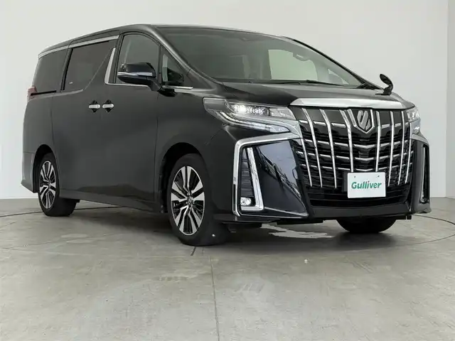 トヨタ アルファード S Cパッケージ 愛知県 2019(令1)年 5.3万km ブラック 純正ナビ/（CD/DVD/BT/フルセグ）/純正後席モニター/電動リアゲート/バックカメラ/ETC/クルーズコントロール/1/2列目パワーシート/前席シートヒーター/前席シートベンチレーション/ステアリングヒーター/2列目キャプテンシート/オットマン/トヨタセーフティセンス/コーナーセンサー/スペアキー