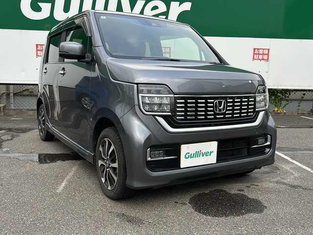 ホンダ Ｎ ＷＧＮ カスタム L ホンダセンシング 福島県 2022(令4)年 1.6万km シャイニンググレーM 純正ナビ/(CD再生/FM/AM/BT)/クルコン/ＥＴＣ/ホンダセンシング/電格ミラー/コーナーセンサー/ＵＳＢポート/D席シートヒーター/オートライト/スマートキー/プッシュスタート/ＬＥＤライト/フォグライト/ドアバイザー/ワンオーナー/バックカメラ/４ＷＤ/純正フロアマット/純正エアロ/ABS