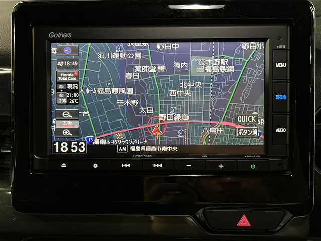 ホンダ Ｎ ＷＧＮ カスタム L ホンダセンシング 福島県 2022(令4)年 1.6万km シャイニンググレーM 純正ナビ/(CD再生/FM/AM/BT)/クルコン/ＥＴＣ/ホンダセンシング/電格ミラー/コーナーセンサー/ＵＳＢポート/D席シートヒーター/オートライト/スマートキー/プッシュスタート/ＬＥＤライト/フォグライト/ドアバイザー/ワンオーナー/バックカメラ/４ＷＤ/純正フロアマット/純正エアロ/ABS