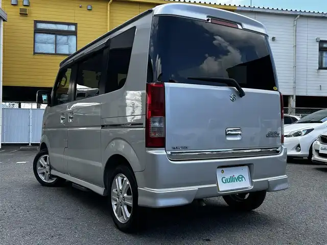 スズキ エブリィ ワゴン PZターボ スペシャル 和歌山県 2009(平21)年 12.1万km シルキーシルバーメタリック carrozzariaナビ(フルセグTV/FM/AM/CD/DVD/AUX/MSV/M-CD)/両側パワースライドドア/ETC/オートライト/純正アルミホイール/純正フロアマット/純正ドアバイザー/取扱説明書/保証書