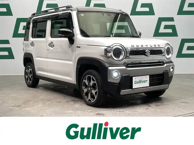スズキ ハスラー Jスタイル 鹿児島県 2022(令4)年 5.2万km ピュアホワイトパール/ガンメタリック2トーン バックカメラ/ケンウッド製ナビ/　・Bluetooth接続/　・フルセグTV/　・DVD再生/デュアルカメラブレーキサポート/ETC/LEDヘッドライト/LEDフォグランプ/オートライト/ルーフレール/純正フロアマット/純正アルミホイール/電動格納ミラー/ドアバイザー/メッキフロントグリル/後席テーブル/シートヒーター/スマートキー/アイドリングストップ
