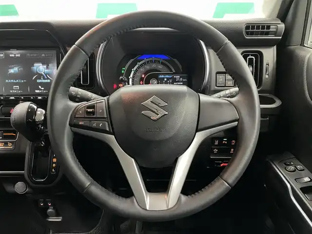 スズキ ハスラー Jスタイル 鹿児島県 2022(令4)年 5.2万km ピュアホワイトパール/ガンメタリック2トーン バックカメラ/ケンウッド製ナビ/　・Bluetooth接続/　・フルセグTV/　・DVD再生/デュアルカメラブレーキサポート/ETC/LEDヘッドライト/LEDフォグランプ/オートライト/ルーフレール/純正フロアマット/純正アルミホイール/電動格納ミラー/ドアバイザー/メッキフロントグリル/後席テーブル/シートヒーター/スマートキー/アイドリングストップ