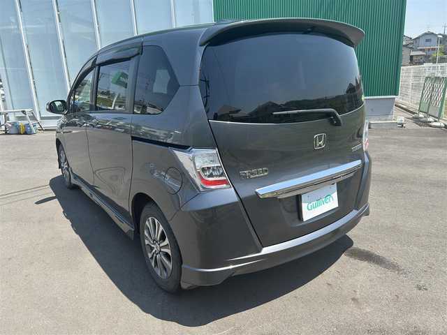 ホンダ フリード ハイブリット ジャストセレクション 岡山県 2013(平25)年 9万km ポリッシュドメタルメタリック 純正9インチナビ/ワンセグTV、CD、DVD、AM、FM/バックカメラ/ETC/両側パワースライドドア/クルーズコントロール/全方位前後ドラレコ　HDR360GW