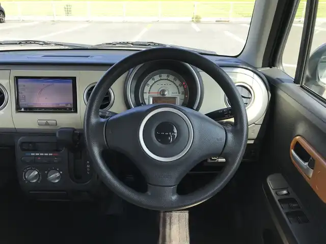 スズキ ラパン G 鳥取県 2013(平25)年 6.3万km パールホワイト 社外ナビ/ワンセグ/CD/プッシュエンジンスタート/ハロゲンヘッドライト/純正ホイールキャップ/アイドリングストップ/スマートキー/スペアキー/ドバイザー/フロアマット