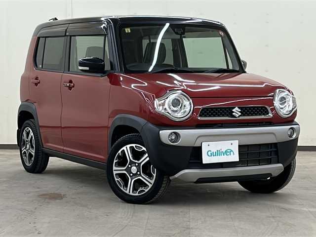 スズキ ハスラー X ターボ 道央・札幌 2014(平26)年 3.8万km フェニックスレッドパール/ブルーイッシュブラックパール /4WD//寒冷地仕様//衝突被害軽減システム//横滑り防止装置//ダウンヒルアシスト//オートエアコン//フォグライト//オートライト//シートヒーター（運転席）//ミラーヒーター//純正エンジンスターター//スペアキー1本