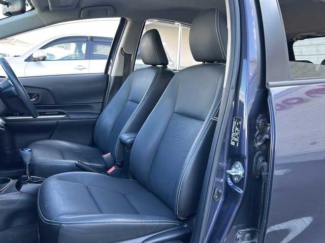 トヨタ アクア G ブラックソフトレザーセレ 長野県 2015(平27)年 8.6万km ダークバイオレットマイカメタリック ・クルーズコントロール/・社外ナビ/(Bluetooth/フルセグTV/CD/DVD)/・純正ビルトインETC/・純正フロアマット/・レザーシート/・シートヒーター(D+N席)/・社外15インチアルミホイール/・オートライト/・取扱説明書/・保証書/・スペアキー