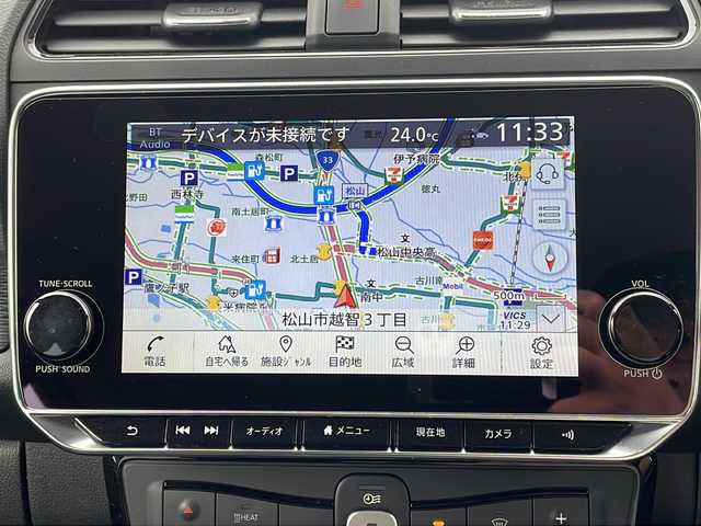 日産 リーフ e+ X 愛媛県 2021(令3)年 4.1万km ブリリアントホワイトパール プロパイロット/全方位カメラ/バックカメラ/衝突軽減システム/ＥＴＣ２，０/シートヒーター(Ｄ席Ｎ席)/ハンドルヒーター/オートライト/スマートキー/純正フロアマット/スペアキー