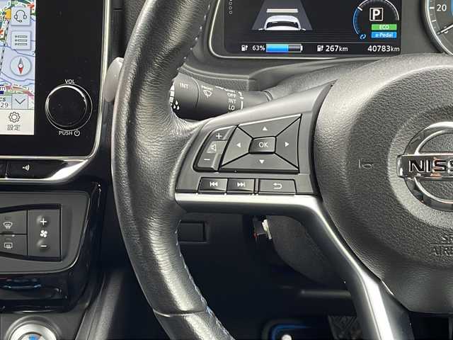 日産 リーフ e+ X 愛媛県 2021(令3)年 4.1万km ブリリアントホワイトパール プロパイロット/全方位カメラ/バックカメラ/衝突軽減システム/ＥＴＣ２，０/シートヒーター(Ｄ席Ｎ席)/ハンドルヒーター/オートライト/スマートキー/純正フロアマット/スペアキー