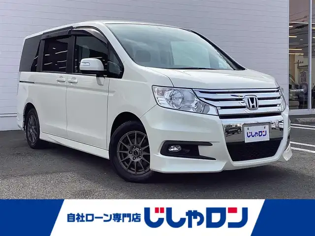 ホンダ ステップワゴン スパーダ S 熊本県 2011(平23)年 6.7万km プレミアムホワイトパール (株)IDOMが運営する【じしゃロン熊本店】の自社ローン専用車両になります。こちらは現金またはオートローンご利用時の価格です。自社ローンご希望の方は別途その旨お申付け下さい　/社外ナビ/バックカメラ/フルセグテレビ/DVD/CD/Bluetooth接続/ETC/片側パワースライドドア/HIDヘッドライト/オートライト