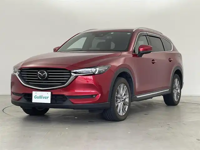 マツダ ＣＸ－８ XD プロアクティブ Sパッケージ 群馬県 2020(令2)年 3.3万km ソウルレッドクリスタルM マツダコネクト8インチナビ/・AM/FM/CD/DVD/フルセグTV/・Bluetooth/AppleCarPlay/AndroidAuto/360度ビューモニター/ブラック本革シート/・前席パワーシート/シートヒーター/シートベンチレーション/・2列目左右シートヒーター/ステアリングヒーター/アドバンスドスマートシティブレーキサポート/スマートブレーキサポート/レーンキープアシストシステム/レーダークルーズコントロール/ブラインドスポットモニタリング/アダプティブLEDヘッドランプ/前後ドライブレコーダー/ルーフレール